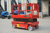Nouvelle plateforme élévatrice à ciseaux hydraulique électrique pliable de 6 m, capacité de charge de 500 kg, hauteur de travail maximale de 18 m, boîte de vitesses en acier inoxydable