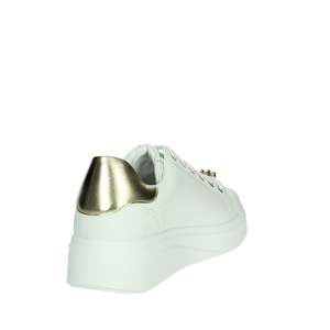 Sneakers Donna Valleverde Bianche e Oro, Stile Platform, Scarpe di Tela Trendy - Product Image 3