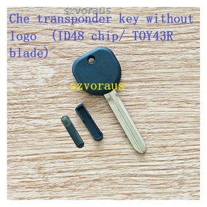 Tốt nhất bán nút từ xa thông minh chìa khóa xe id48 chip/toy43r <span class=keywords><strong>Blade</strong></span> cho c-hevrolet transponder Key mà không có logo - Product Image 4