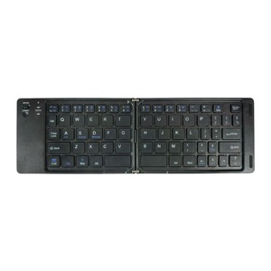 Mini teclado inalámbrico ultrafino de doble plegado para teléfono inteligente, tableta, PC, iOS, Android, Windows, Mac, portátil y ligero - Product Image 2