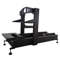 Support PC en acier au carbone personnalisé pour simulateur de course – Installation facile, support d'ordinateur économique pour cockpit