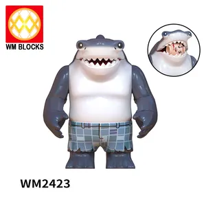 wm2423 wm2424 King shark wholesale Minifigs blocks & model building toys anime action figure toys