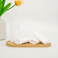 Tube en plastique plat vide de 15 g pour baume à lèvres, conteneur pour stick déodorant, emballage cosmétique
