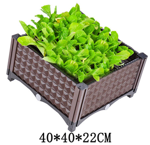 Jardinera grande de <span class=keywords><strong>Pvc</strong></span> para vegetales al aire libre, maceta de flores de plástico para cama de jardín elevada Vertical - Product Image 6