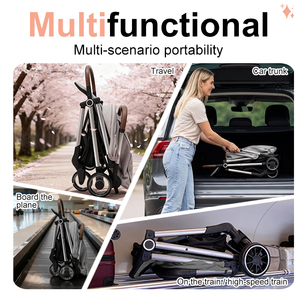 Passeggino e Seggiolino Auto per Neonati, Carrozzina Semplice e Portatile per Importatori, Modello Tedesco - Product Image 6