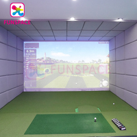 Simulateur de golf virtuel de taille personnalisée Funspace Indoor Sports Entertainment