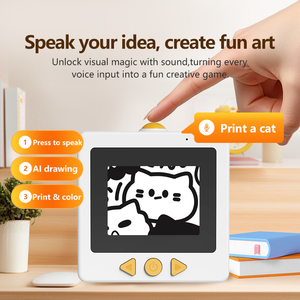 Impresora Inteligente con Control por Voz, Impresora Térmica sin Tinta con Reconocimiento de Voz y Batería Recargable para Dibujar y Pintar - Product Image 3