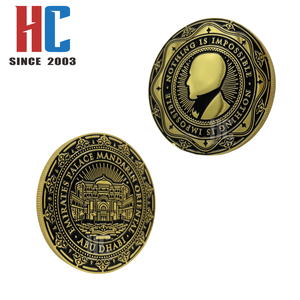Moneda de Metal de Recuerdo con Logotipo Personalizado de Fábrica con 20 Años de Experiencia, Chapada en Oro con Bolsa de Terciopelo - Product Image 4