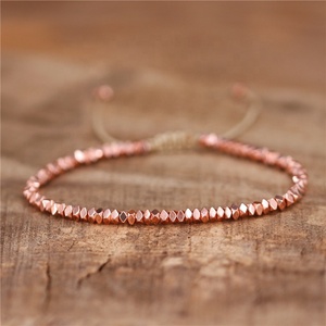 Semplice Nuova Moda Perline In Metallo Regolabile Borda il Braccialetto Minimalista Tibetano In Rilievo Della Boemia Braccialetti per Le Donne All'ingrosso - Product Image 5