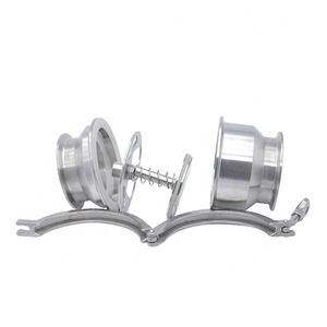 Vanne <span class=keywords><strong>anti</strong></span>-<span class=keywords><strong>retour</strong></span> à embouts à raccord rapide en acier inoxydable de qualité <span class=keywords><strong>sanitaire</strong></span> SS316L de 50,8 mm avec joint en silicone et ressort pour l'alimentation – Offre Spéciale - Product Image 1