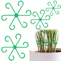 4 tailles Supports de tiges pour plantes grimpantes Supports de tiges en plastique réutilisables pour fleurs vertes Trelli Stem Hook Croissance Accessoires