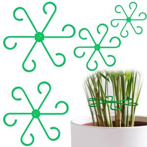 4 tailles Supports de tiges pour plantes grimpantes Supports de tiges en plastique réutilisables pour fleurs vertes Trelli Stem Hook Croissance Accessoires - Product Image 5