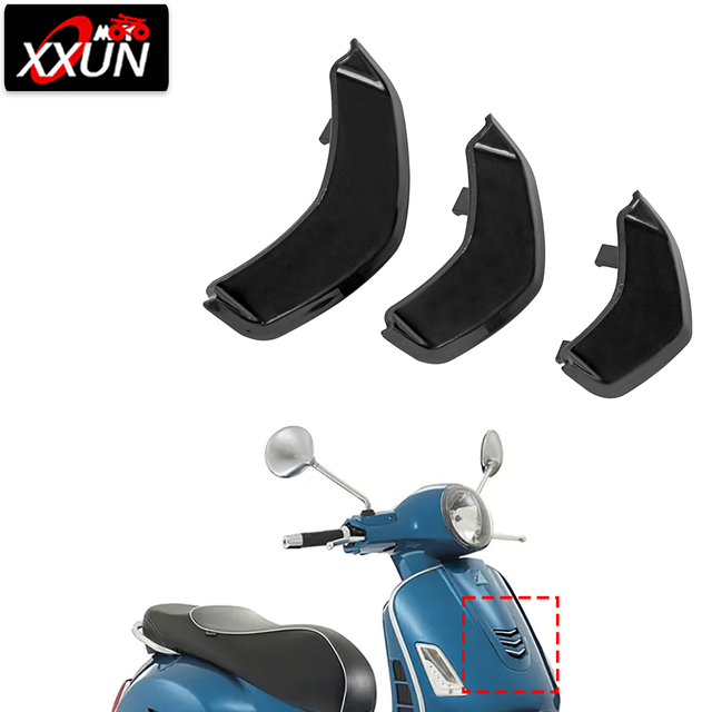 XXUN Motorcycle Front Tie Belt Airvent Inflow Decoration Cover for Vespa GTS 125 300 GTV 300 2007-2022