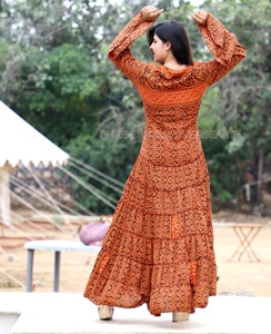 Mezcla de impresiones disponibles en 2020, las mujeres ropa de seda Sari Vintage vestido - Product Image 3