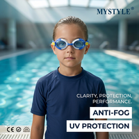 Lunettes de natation et de plongée pour enfants avec logo personnalisé, revêtement miroir, anti-buée, protection UV, étanches, anti-fuites, réglables, haute définition