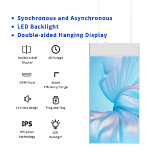 Bán buôn bán ngoài trời màn hình quảng cáo kỹ thuật số biển Windows LCD hiển thị cho Treo đôi hai mặt 300cd Android 540d - Product Image 2