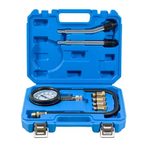 Diesel Petrol Engine Compression Tester Tool Kit Cylinder Pressure Gauge