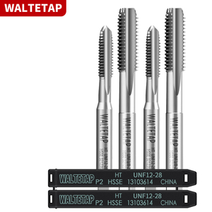 WALTETAP Tarauds droits HSSE <span class=keywords><strong>UNF</strong></span> 0-80 <span class=keywords><strong>1</strong></span>-72 <span class=keywords><strong>2</strong></span>-64 3-56 4-48 5-44 6-40 8-36 10-56 10-32 12-28 <span class=keywords><strong>1</strong></span>/4 5/16 <span class=keywords><strong>Taraud</strong></span> à main à filetage - Product Image 6