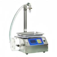Máquina de llenado automático de líquidos y pastas de sobremesa A16 con equipo de control de peso para miel, leche, salsa, aceite comestible y crema cosmética