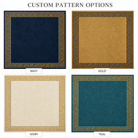 Tapis muraux imprimés en 3D pour couloirs d'hôtel, motif personnalisé en nylon pour la décoration moderne des halls d'hôtel