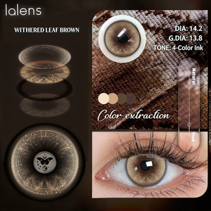 Lalens - Lentes de Contacto de Color <span class=keywords><strong>Mensuales</strong></span> al por Mayor, Lentes de Contacto Cosméticas con Diseño de Mariposa, Lentes de Contacto de Color Azul con Prescripción para Ojos Claros - Product Image 4