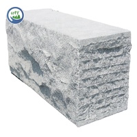 Bloc de mur de soutènement en granit extérieur de conception moderne 40x40 G603, nouveau style de pierre extérieure avec finition de surface fendue
