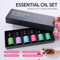 Set d'Huiles Essentielles Aromathérapie Menthe Arbre à Thé Citronnelle Eucalyptus Lavande Massage Corporel Set d'Huiles Essentielles