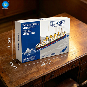 Set <span class=keywords><strong>de</strong></span> Bloques <span class=keywords><strong>de</strong></span> Construcción del Titanic con Base <span class=keywords><strong>de</strong></span> Iceberg, Modelo <span class=keywords><strong>de</strong></span> Barco Grande <span class=keywords><strong>de</strong></span> 560 mm, Ladrillos Micro DIY, Juguete Educativo STEM <span class=keywords><strong>para</strong></span> Niños y Adultos, Regalo - Product Image 4