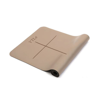 Conception personnalisée et écologique Tapis de yoga en caoutchouc PU avec impression UV Tapis de fitness en caoutchouc naturel pour yoga chaud Pilates Logo gravé au laser