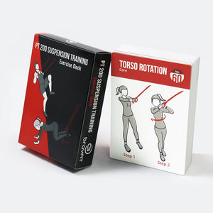 Jeu de cartes d'exercices de posture personnalisé avec boîte et livret, cartes en papier sportives imprimées en usine pour adultes - Product Image 6