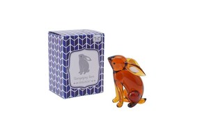 Sculpture de lapin en verre moderne, forme irrégulière, pièce unique, décoration de table, matériau cristallin, occasion Pâques - Product Image 3