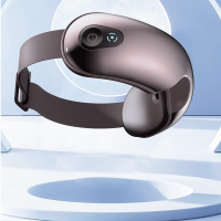 Masseur oculaire musical Bluetooth avec chaleur, compresse chaude, vibration, appareil de thérapie par la chaleur confortable - Modèle BRYCE 302