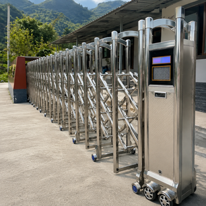 <span class=keywords><strong>Portail</strong></span> de cour électrique rétractable automatique en acier inoxydable, extensible et pliable, pour usage extérieur, allée de <span class=keywords><strong>garage</strong></span>, cour et appartement - Product Image 6