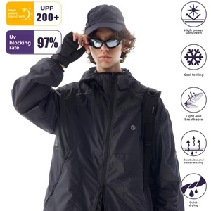 Chaqueta Cortavientos Unisex para Exteriores, Transpirable, con Protección UV, 100% Nailon, con Capucha y Ligera, UPF50, para Senderismo y Montañismo - Product Image 3