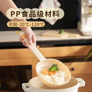 Cuillère passoire multifonction Hy-62 en PP antidérapante pour nouilles, raviolis, pâtes, outil de drainage de cuisine - Product Image 2