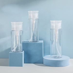 Huxu bán buôn chai nhựa mỹ phẩm bao bì <span class=keywords><strong>container</strong></span> Toner chai 100 ml 120ml <span class=keywords><strong>150ml</strong></span> 200ml Báo Chí bơm sơn móng tay Remover - Product Image 4