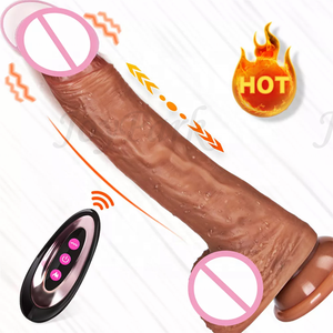 JoyPark Realistischer 360° Rotierender Stoßender Beheizter Wasserdichter Flüssigsilikon-<span class=keywords><strong>Dildo</strong></span> mit Kabelloser Fernbedienung und Teleskopfunktion in Hautfarbe - Product Image 1