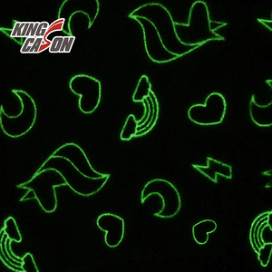 Kingcason mô hình tùy chỉnh ánh sáng mềm mại trong bóng tối huỳnh quang flannel vải phổ biến trẻ em của áo khoác dệt kim - Product Image 6