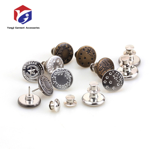 ジーンズパンツ用ボタンピン縫い付けなしパーフェクトフィットジャンボタンタイトナー交換調節可能な再利用可能なメタルクリップスナップタック - Product Image 2