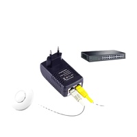 NOUVEAU Injecteur PoE 48V 500mA à prise murale unique, adaptateur Ethernet pour alimentation de téléphone IP/caméra IP CCTV 220V US/EU/UK/AU