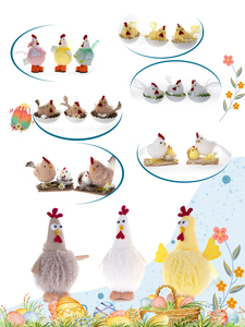 High Quality Custom Artificial Plush <strong>Easter</strong> <strong>Chick</strong> with <strong>Easter</strong> Egg Home Decor Hanging <strong>Chick</strong> for Parties - Product Image 5