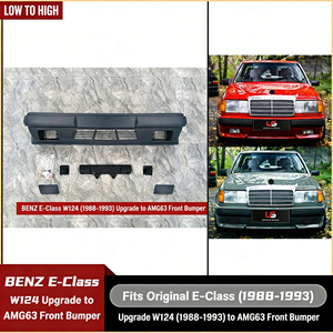 Parachoques delantero estilo AMG63 apto para <span class=keywords><strong>Mercedes</strong></span>-<span class=keywords><strong>Benz</strong></span> Clase E W124 (1988-1993), réplica exacta del original del coche. - Product Image 1