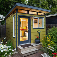 Maison préfabriquée en acier léger, construction portable en métal, prix d'usine, installation rapide et pratique, petite cabane conteneur
