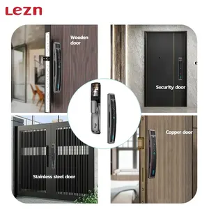 LEZN K50 Fabrik OEM Fingerabdruck intelligente Gesichtserkennung intelligentes Türschloss mit Überwachungskamera WLAN-Kabel automatisch S