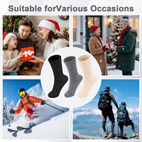 Chaussettes en cachemire et laine pour femmes, chaussettes chaudes et épaisses pour l'hiver, chaussettes décontractées pour femmes et hommes