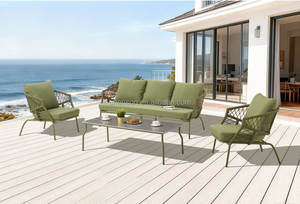 Juego de Sofás de Jardín Contemporáneo 2026 con Tejido de Cuerda, Estructura de Aluminio Resistente para Uso en Patio - Product Image 6