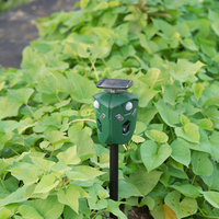 2026  360 °   Répulsif solaire pour animaux avec défense ultrasonique à 3 faces pour jardin