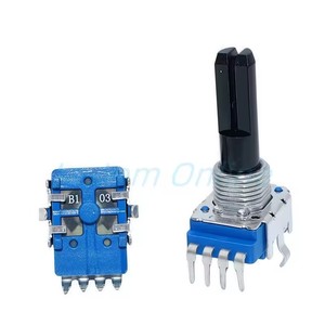 Potentiomètre de mixage RK11 4 broches Flx6 Ddj400 <span class=keywords><strong>Pioneer</strong></span> DJ avec clic central, point central, B103 B10K, longueur d'arbre de 23 mm - Product Image 2