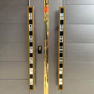 Puerta principal de acero inoxidable para apartamento, puerta doble de seguridad para entrada de Villa, precio de fábrica - Product Image 2