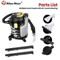 2022 aspirateur de tapis de shampooing humide et sec 2-en-1 avec réservoir en acier inoxydable 20L Tool-SWD01 de nettoyage de voiture de nouvel an